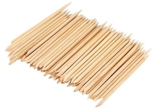 Wooden Disposable Orange Sticks 100pk
