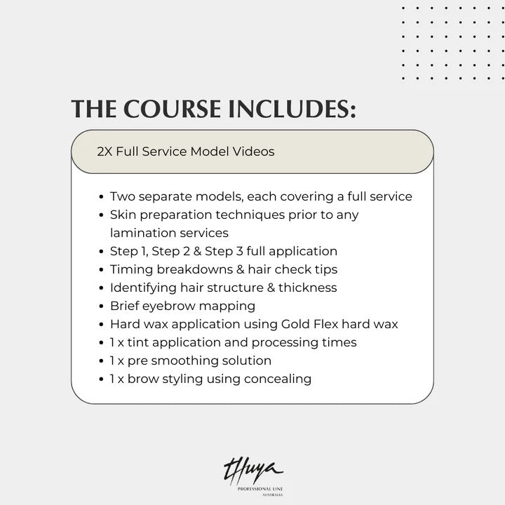 Thuya Lamination Online Masterclass